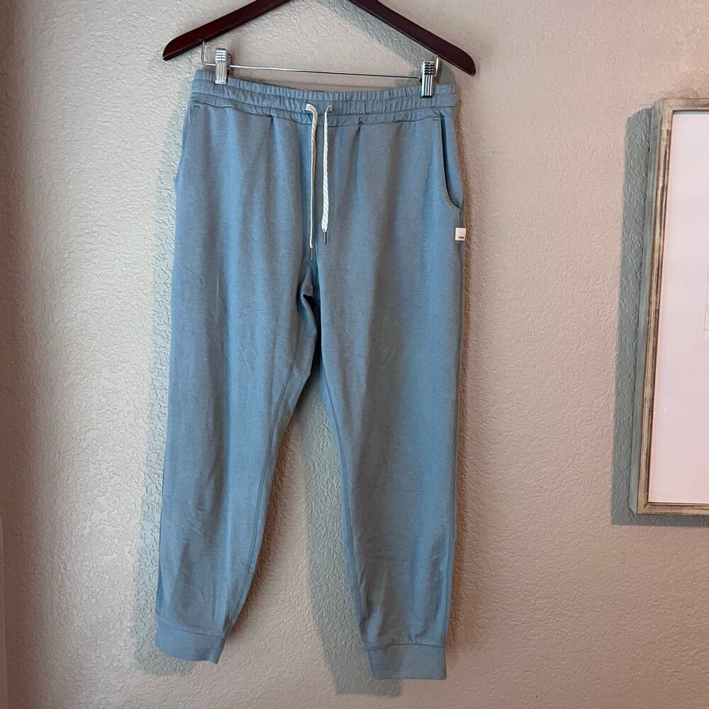 Vuori Performance Jogger Women’s DreamKnit Pants Heather Blue Soft Medium - Picture 2 of 9